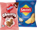 Twisties-Cinnamon-Sugar-Churros-120g-or-Smiths-Crinkle-Cut-Chips-150170g-Selected-Varieties Sale