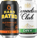 Hard-Rated-45-or-Canadian-Club-48-Premix-Range-Cans-375mL-10-Pack Sale