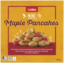 Coles-Frozen-Mini-Maple-Pancakes-255g Sale
