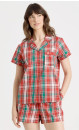 Myer-Giftorium-Womens-Red-Tartan-Cotton-Sateen-PJ-Set Sale