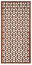 Tuscan-Path-Geometric-1800mm-x-900mm-Steel-Screen-Panel-in-Rust Sale