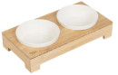 Baxter-Bone-Two-Tone-Double-Pet-Bowls-in-White Sale