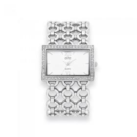 Elite-Ladies-Silver-Tone-Watch on sale