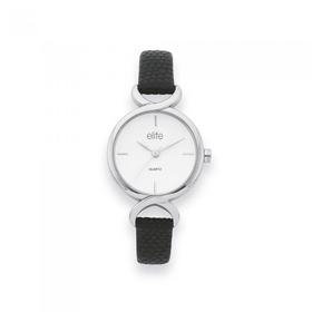 Elite+Ladies+Silver+Tone+Watch