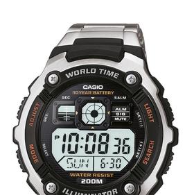 Casio-Silver-Tone-Mens-Watch-Model-AE2000WD-1 on sale