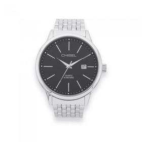 Chisel+Mens+Silver+Tone+Watch