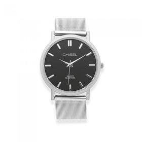 Chisel+Men%27s+Silver+Tone+Watch