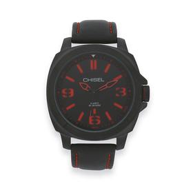 Chisel+Mens+Black+Tone+Watch