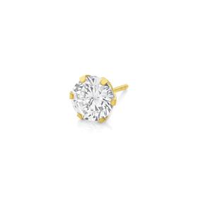 9ct-Gold-CZ-Single-Stud on sale