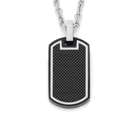 MY-Steel-Black-Plate-Carbon-Fibre-Dogtag on sale