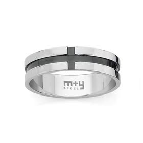 MY-Steel-Black-Side-Cross-Ring on sale