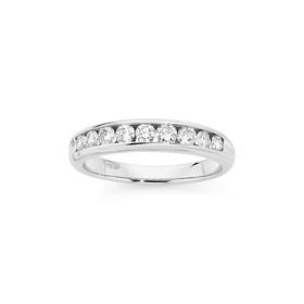 9ct-White-Gold-Diamond-Band on sale