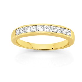 9ct-Gold-Diamond-Band on sale