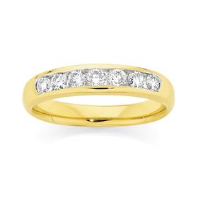 18ct+Gold+Diamond+Band