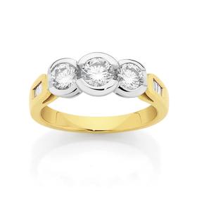 18ct-Two-Tone-Gold-Diamond-Trilogy-Ring on sale