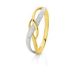 9ct+Gold+Diamond+Ring