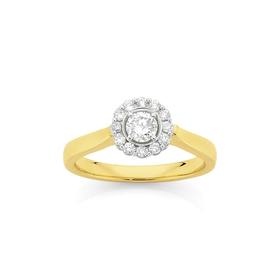 9ct-Two-Tone-Diamond-Engagement-Ring on sale