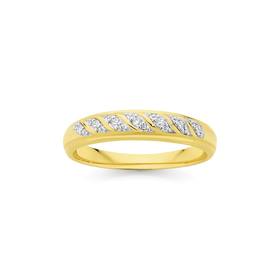 9ct-Gold-and-Diamond-Band on sale