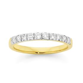 18ct+Gold+Diamond+Band