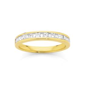 18ct+Gold+Diamond+Band