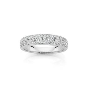 18ct-White-Gold-Diamond-Band on sale