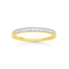 9ct+Gold+Diamond+Anniversary+Ring