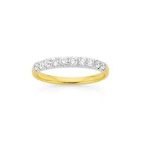 18ct-Two-Tone-Diamond-Ring on sale