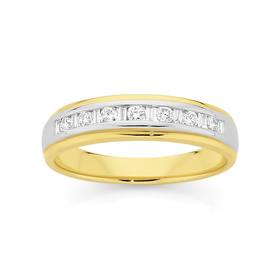 9ct+Gold+Diamond+Ring