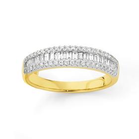 18ct-Two-Tone-Diamond-Ring on sale
