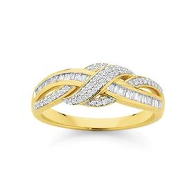 9ct-Gold-Diamond-Ring on sale