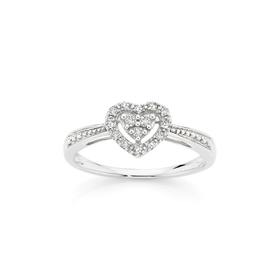 9ct-White-Gold-Diamond-Ring on sale