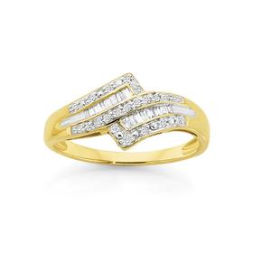 9ct-Gold-Diamond-Ring on sale