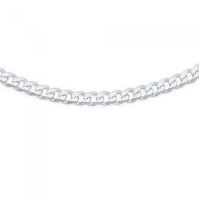 Sterling-Silver-55cm-Solid-Curb-Gents-Chain on sale