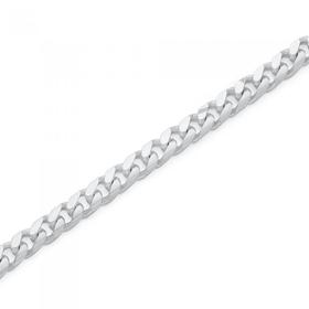 Sterling-Silver-21cm-Solid-Curb-Mens-Bracelet on sale