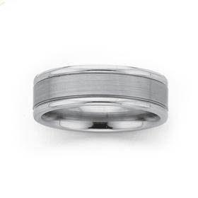 Titanium-Flat-with-Rail-Design-Ring on sale