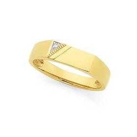 9ct-Gold-Mens-Diamond-Ring on sale