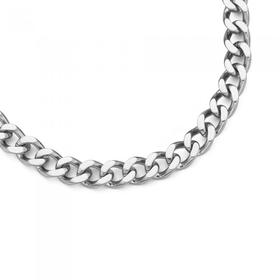 Stainless-Steel-55cm-Heavy-Open-Curb-Gents-Chain on sale
