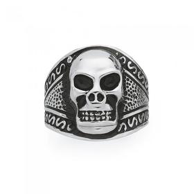 Steel-Skull-Gents-Ring on sale