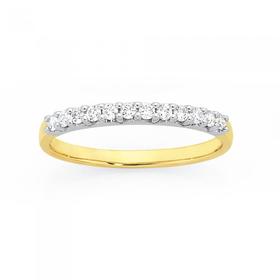 9ct+Gold+Diamond+Anniversary+Ring