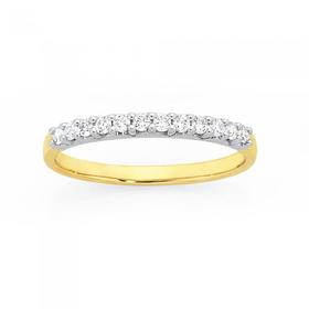 9ct-Gold-Diamond-Claw-Set-Band on sale