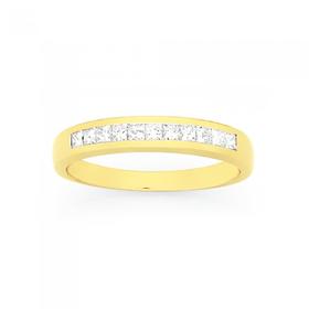 9ct+Gold+Diamond+Anniversary+Ring