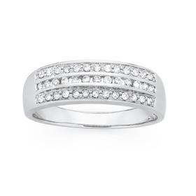 9ct-White-Gold-Diamond-Ring on sale