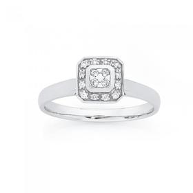 9ct-White-Gold-Diamond-Ring on sale