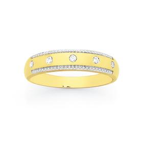 9ct+Gold+Diamond++Ring