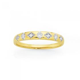 9ct+Gold+Diamond+Ring