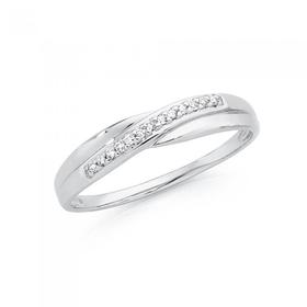 9ct-White-Gold-Diamond-Ring on sale