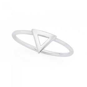 Silver+Geo+Open+Triangle+Ring