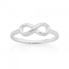 Silver-Fine-Infinity-Tween-Ring on sale