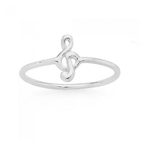 Silver-Musical-Note-Ring on sale