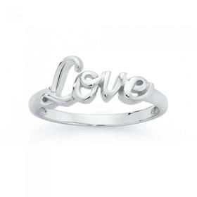 Silver-Love-Dress-Ring on sale